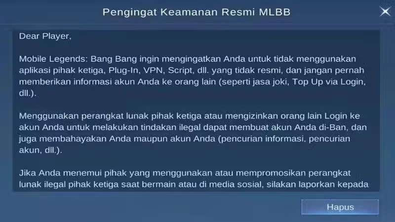 Kebiasaan Buruk Player Mobile Legend yang Bikin Kena Ban Permanent!